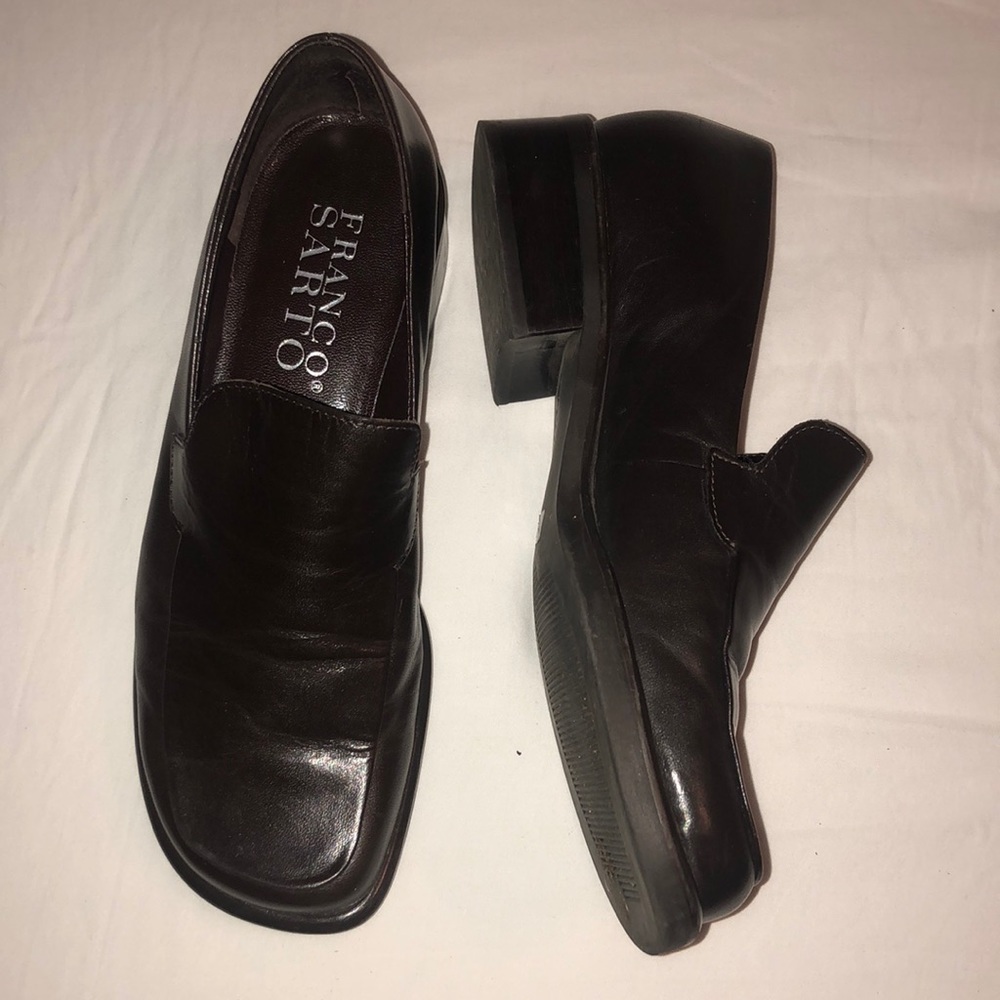 Franco Sarto loafers, chocolate brown, size 5M